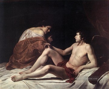 Amor und Psyche Barock Maler Orazio Gentileschi Ölgemälde